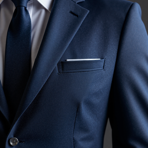 四十岁左右中年男性头像，穿深蓝色西装，白色背景，专业商务形象